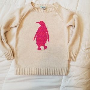 Old Navy girls sweater with penguin size 6/7